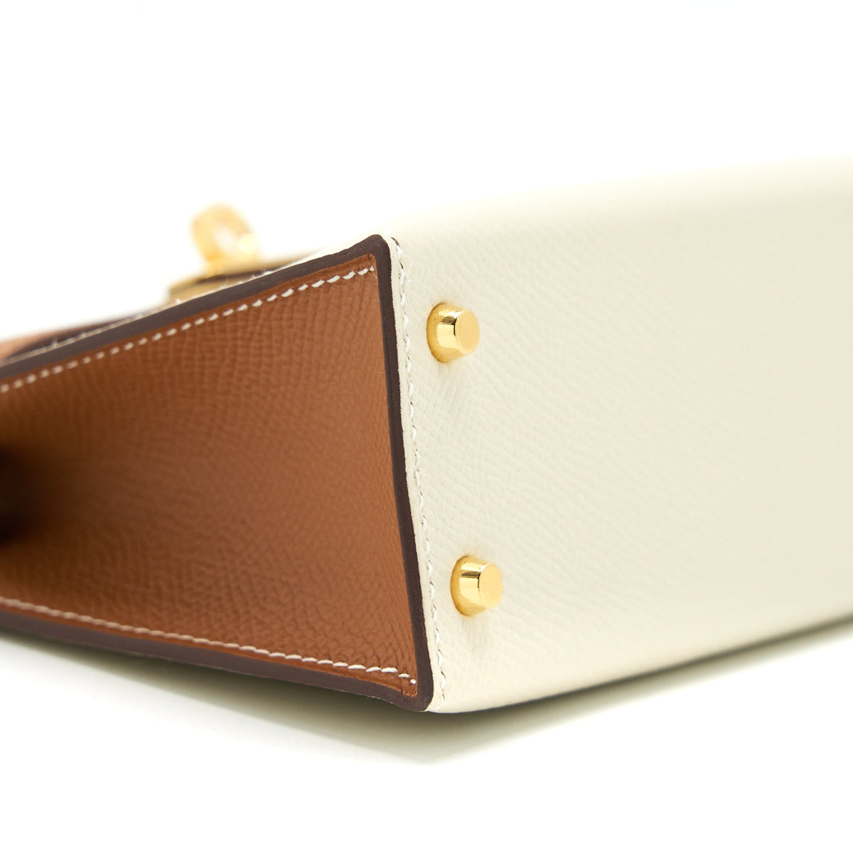 Hermes Mini Kelly II Special Order Nata/Gold GHW
