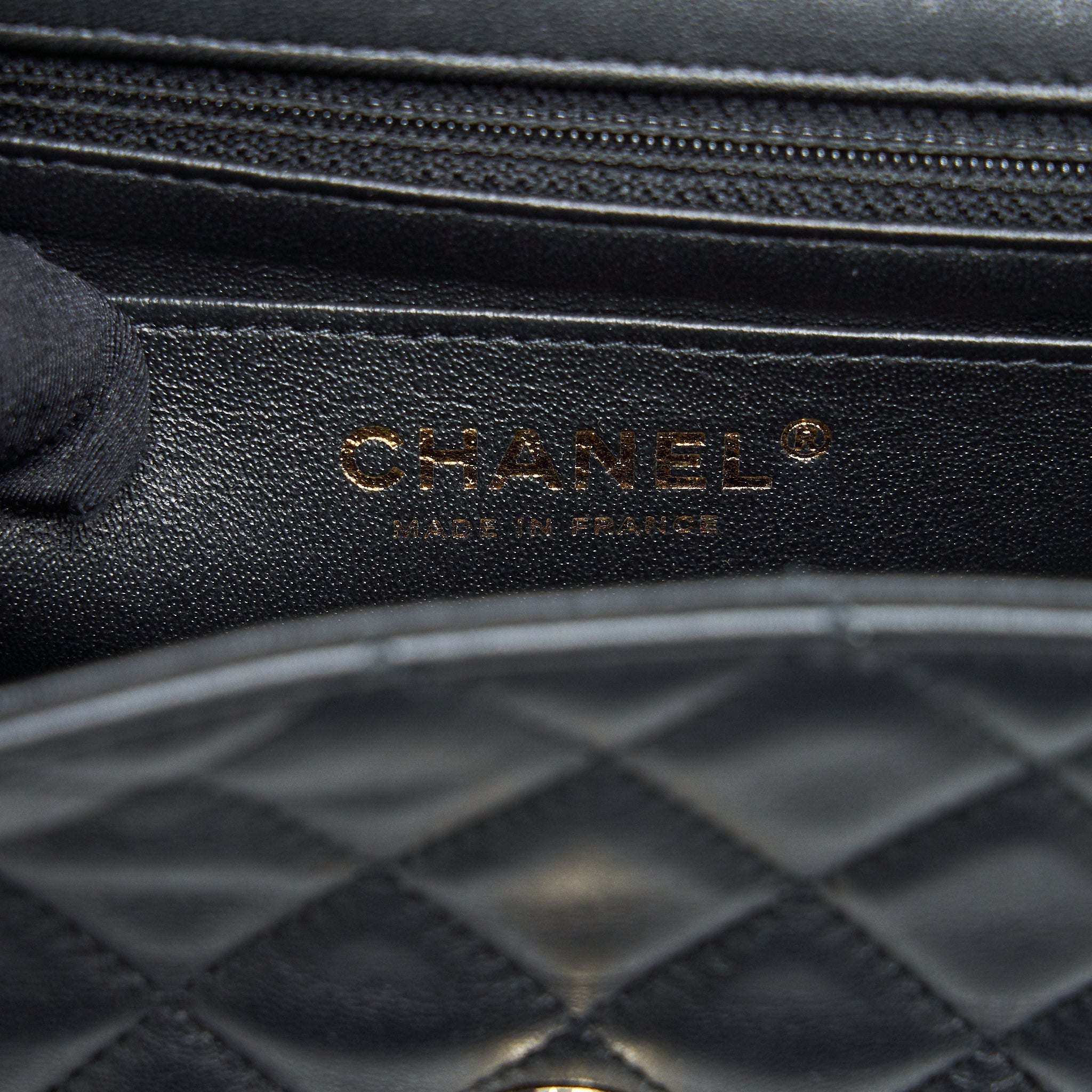 CHANEL MINI RECTANGULAR FLAP BAG LAMBSKIN BLACK LGHW