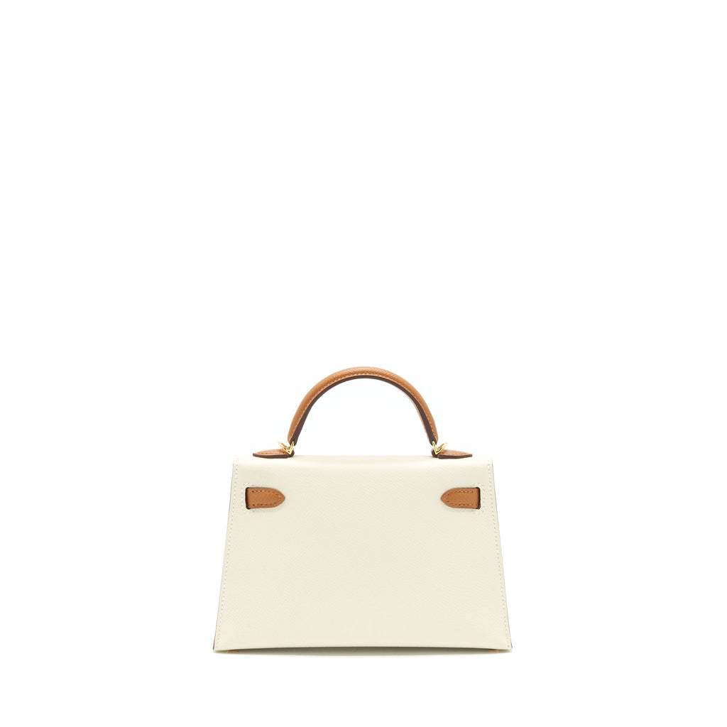Hermes Mini Kelly II Special Order Nata/Gold GHW