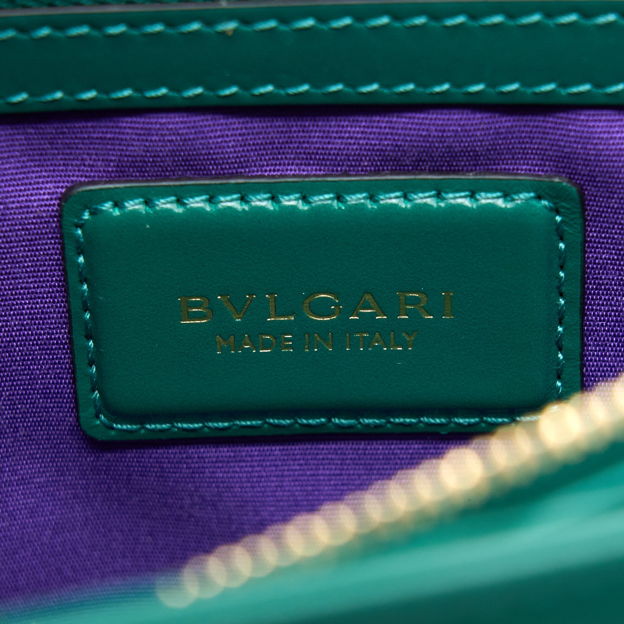 BVLGARI SERPENTI FOREVER SHOULDER BAG GREEN
