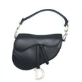 DIOR MEDIUM SADDLE BAG CALFSKIN BLACK SHW