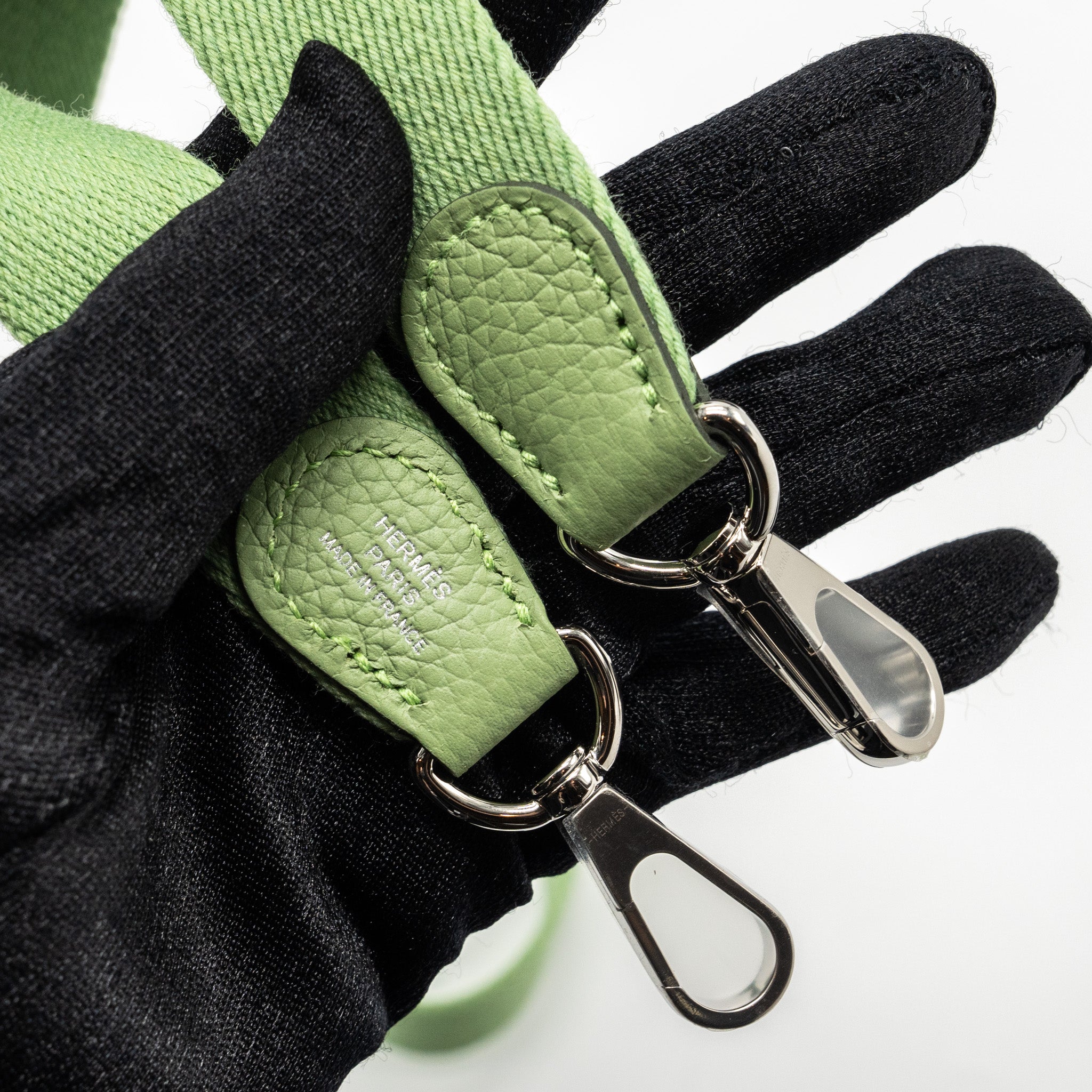 HERMES MINI EVELYN CLEMENCE VERT CRIQUET SHW