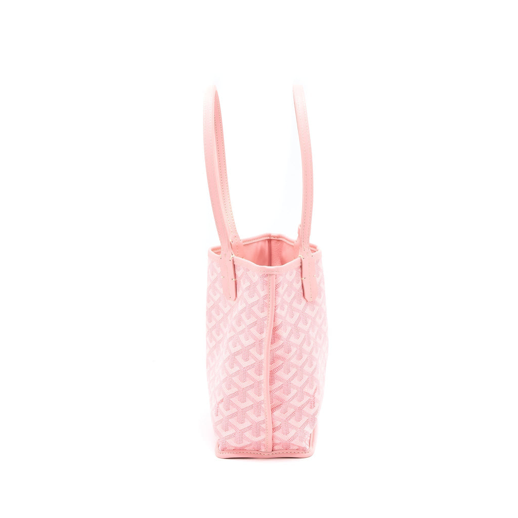 GOYARD LIMITED EDITION ANJOU MINI BAG CANVAS/CALFSKIN PINK SHW