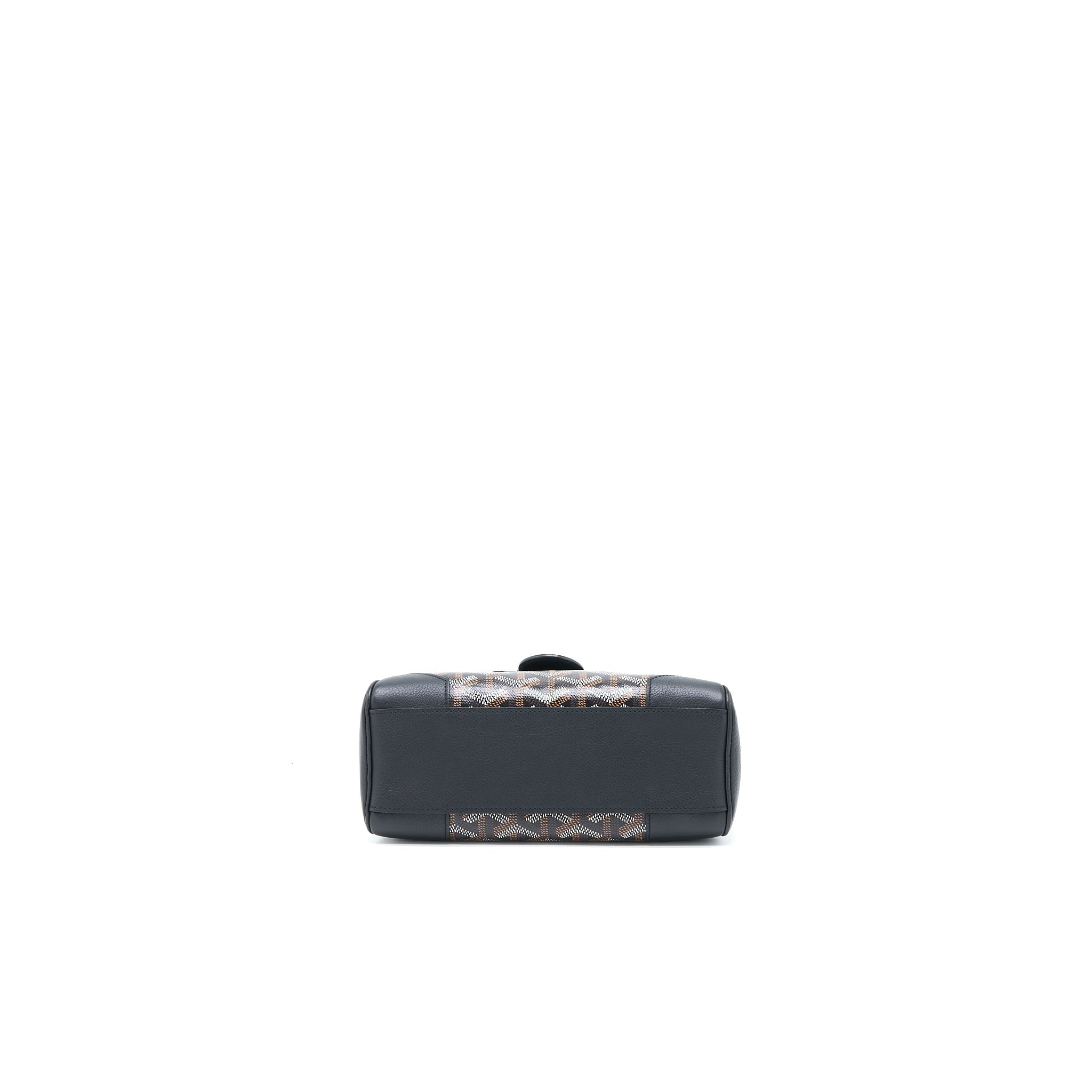 GOYARD MINI SAIGON SOUPLE BAG CANVAS/CALFSKIN BLACK SHW