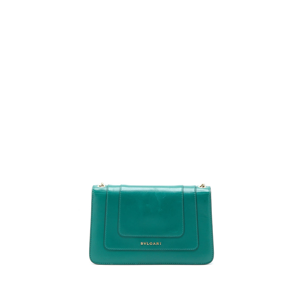 BVLGARI SERPENTI FOREVER CROSSBODY BAG CALFSKIN GREEN LGHW