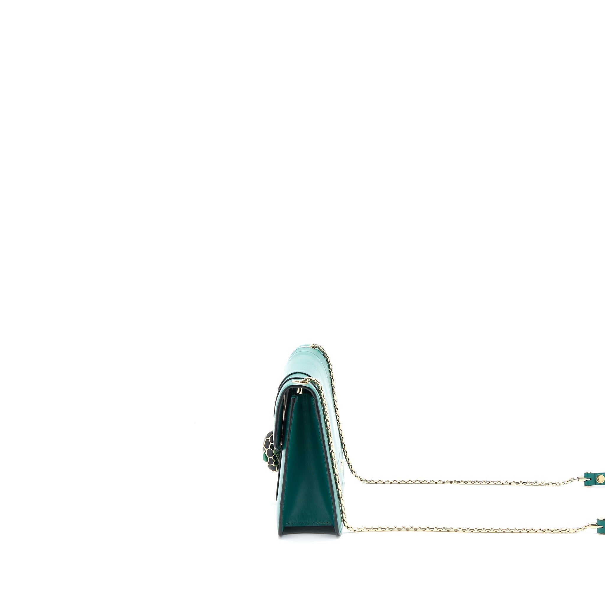 BVLGARI SERPENTI FOREVER CROSSBODY BAG CALFSKIN GREEN LGHW