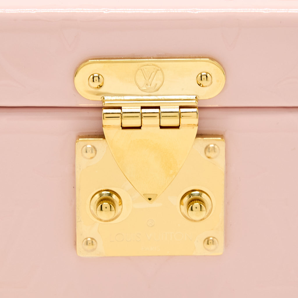 LOUIS VUITTON BLEECKER BOX BAG VERNIS PINK GHW