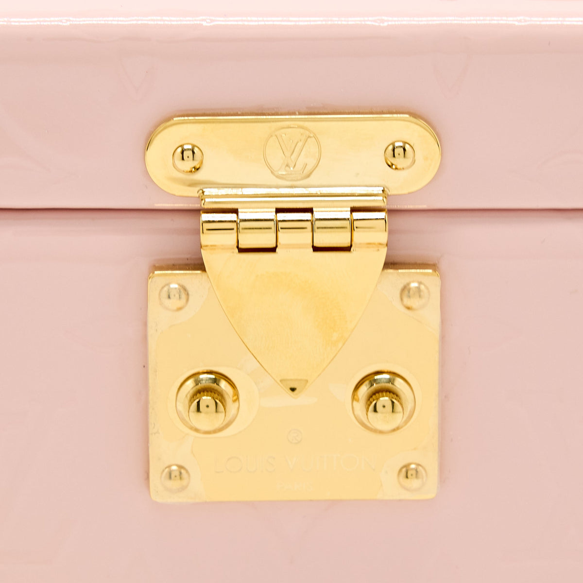 LOUIS VUITTON BLEECKER BOX BAG VERNIS PINK GHW
