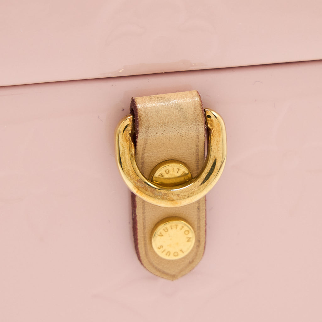 LOUIS VUITTON BLEECKER BOX BAG VERNIS PINK GHW