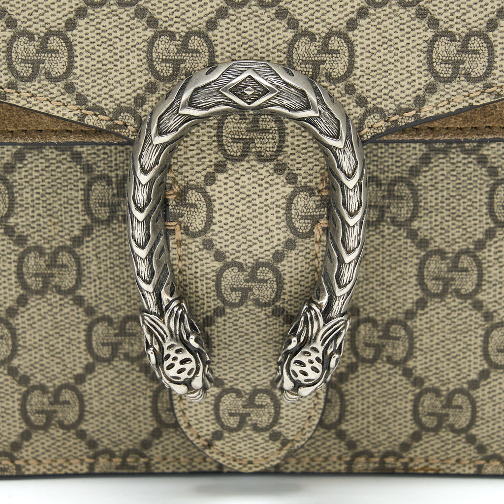 GUCCI MINI DIONYSUS SUPREME SUEDE CROSSBODY BAG SHW