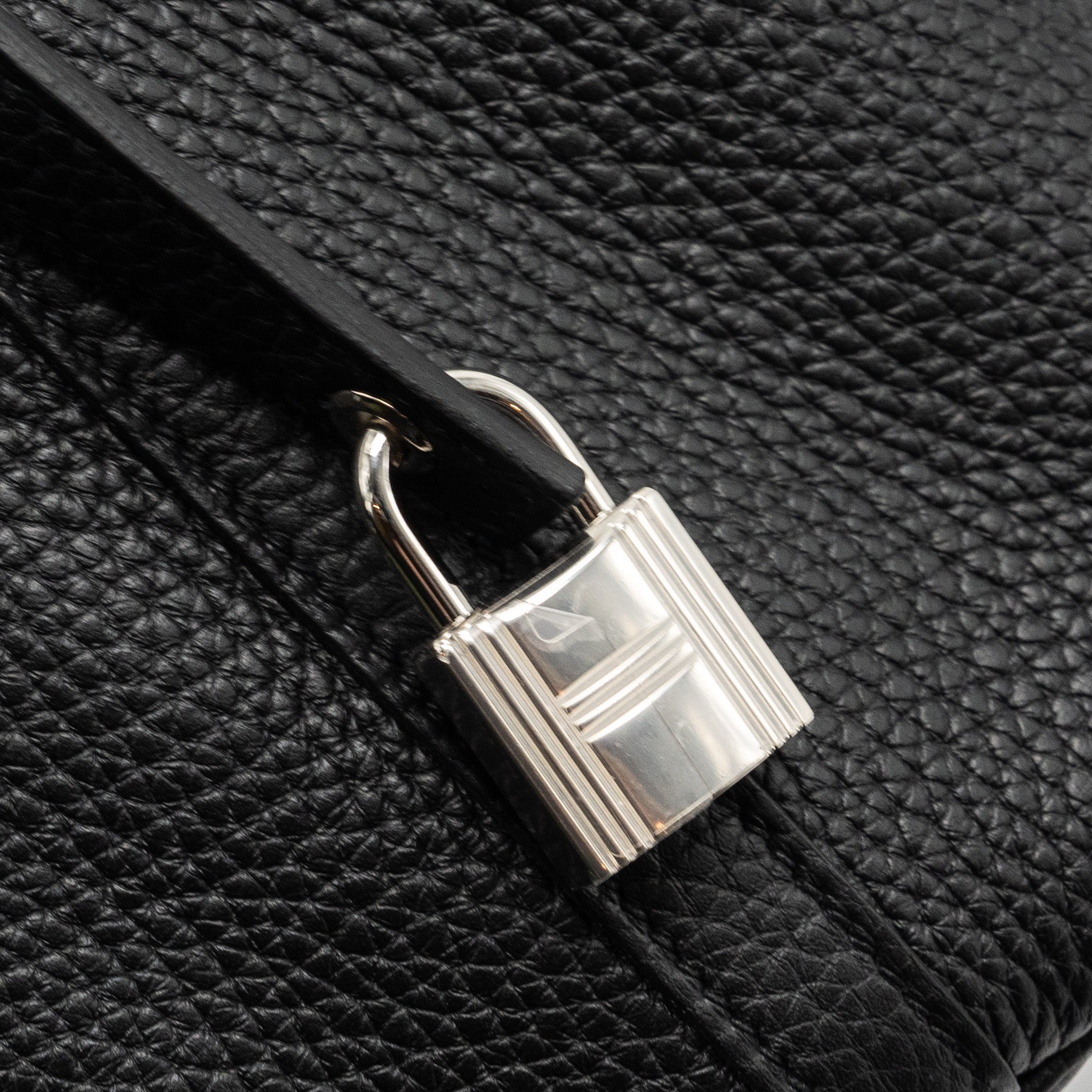 HERMES PICOTIN 18 LOCK BAG CLEMENCE BLACK SHW