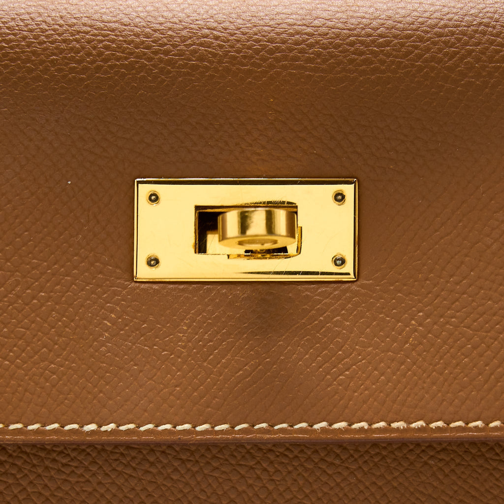 HERMES KELLY 32 SELLIER EPSOM GOLD GHW