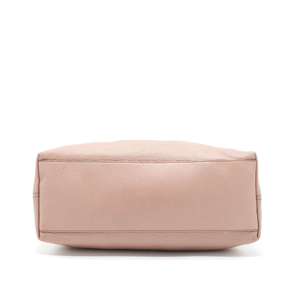 GUCCI SOHO CHAIN SHOULDER BAG LIGHT PINK GHW