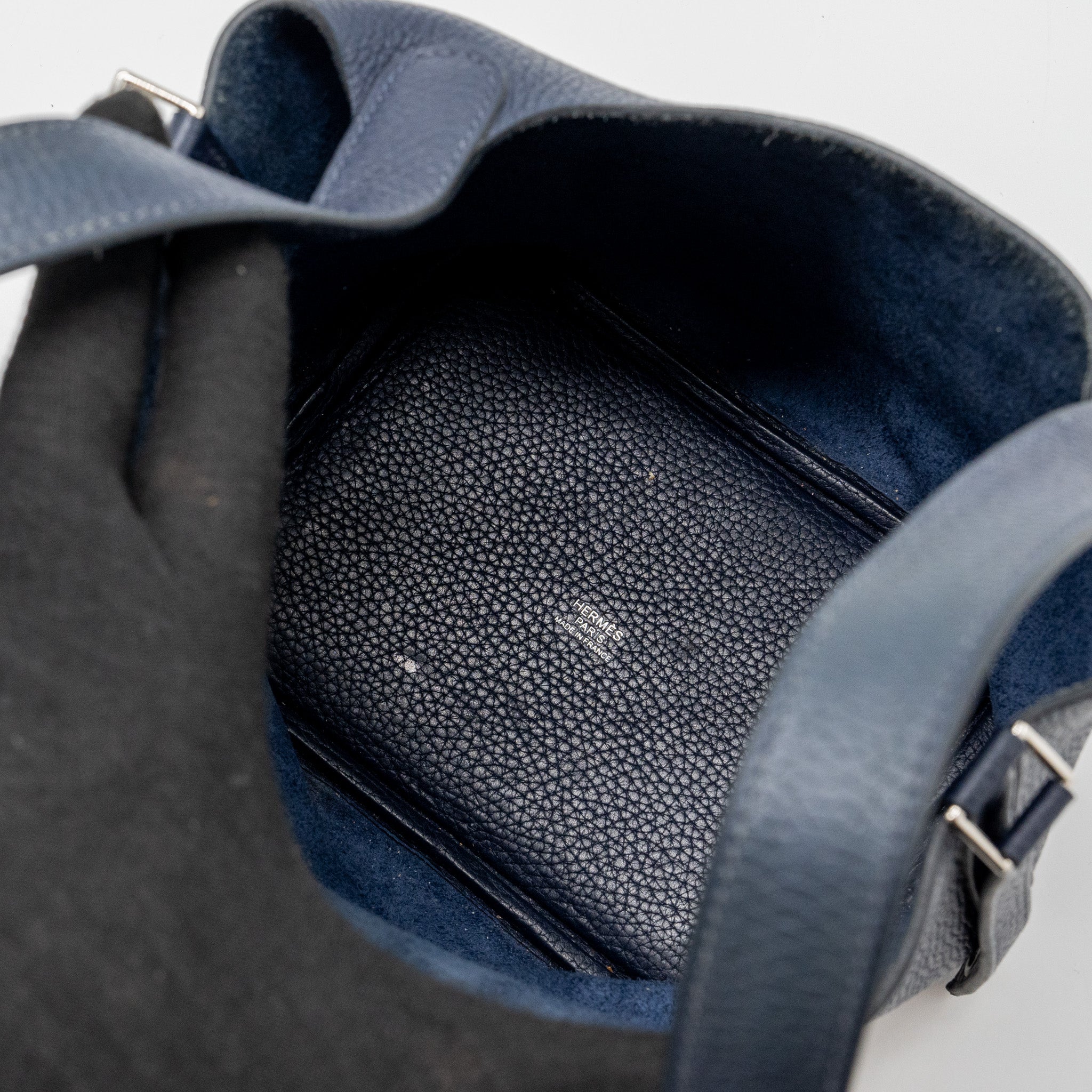 HERMES PICOTIN 18 CLEMENCE DARK BLUE SHW
