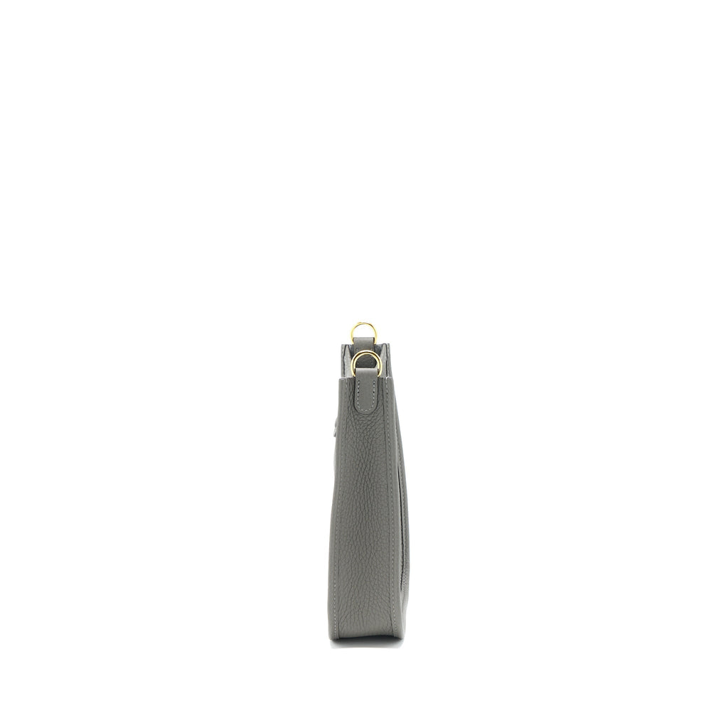 HERMES MINI EVELYN CLEMENCE GRIS MEYER GHW