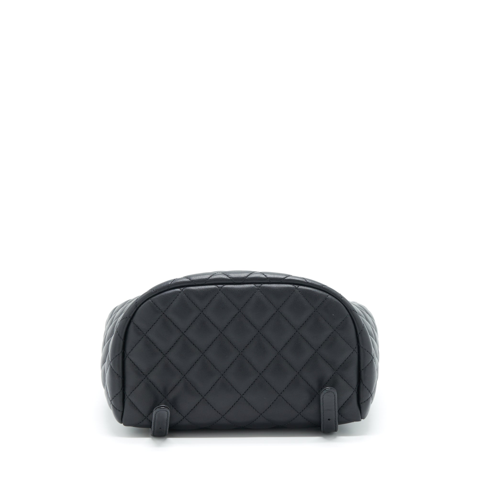 CHANEL QUILTED BACKPACK CALFSKIN BLACK GHW