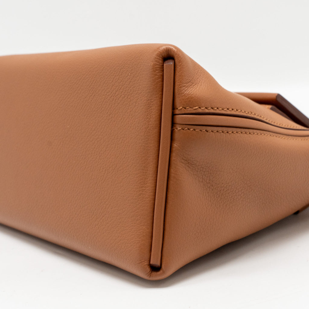 HERMES MINI 24/24 2424-21 BAG EVERCOLOR/SWIFT GOLD SHW