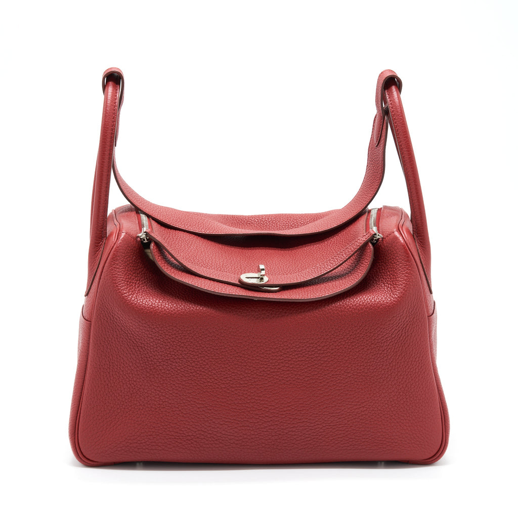 Hermes Lindy 34 Clemence K1 Rouge Grenat SHW