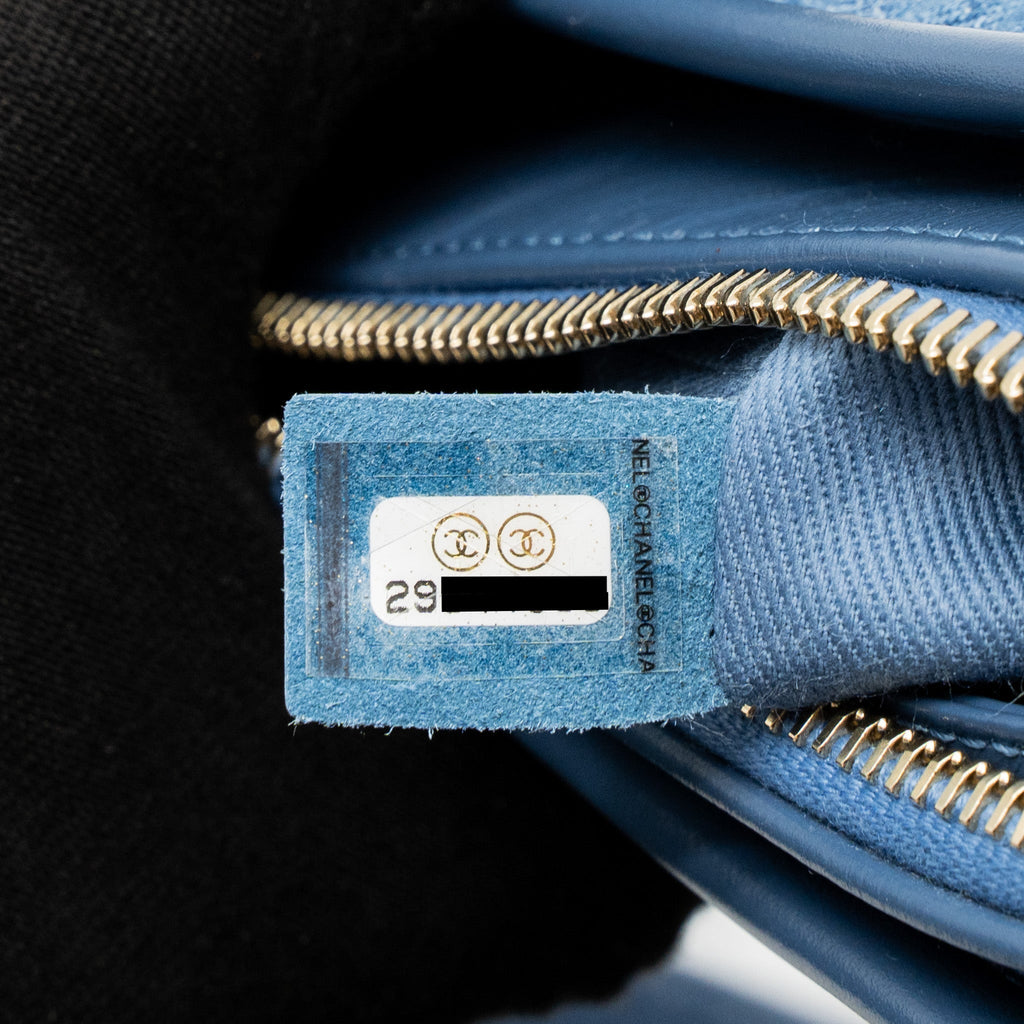 CHANEL SMALL GABRIELLE HOBO BAG DENIM BLUE MULTICOLOUR HARDWARE