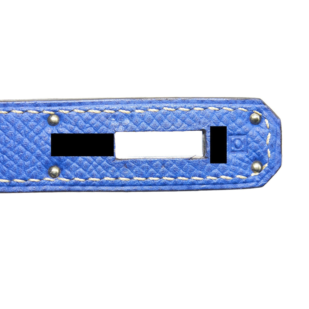 HERMES KELLY 32 7T BLEU ELECTRIQUE EPSOM