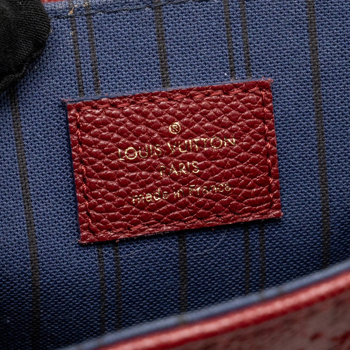 LOUIS VUITTON POCHETTE MÉTIS MONOGRAM EMPREINTE DARK RED GHW