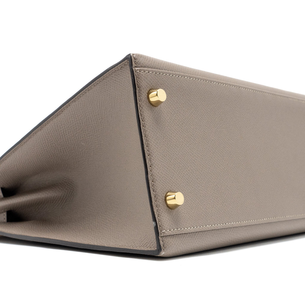 HERMES KELLY 32 EPSOM M8 GRIS ASPHALTE GHW