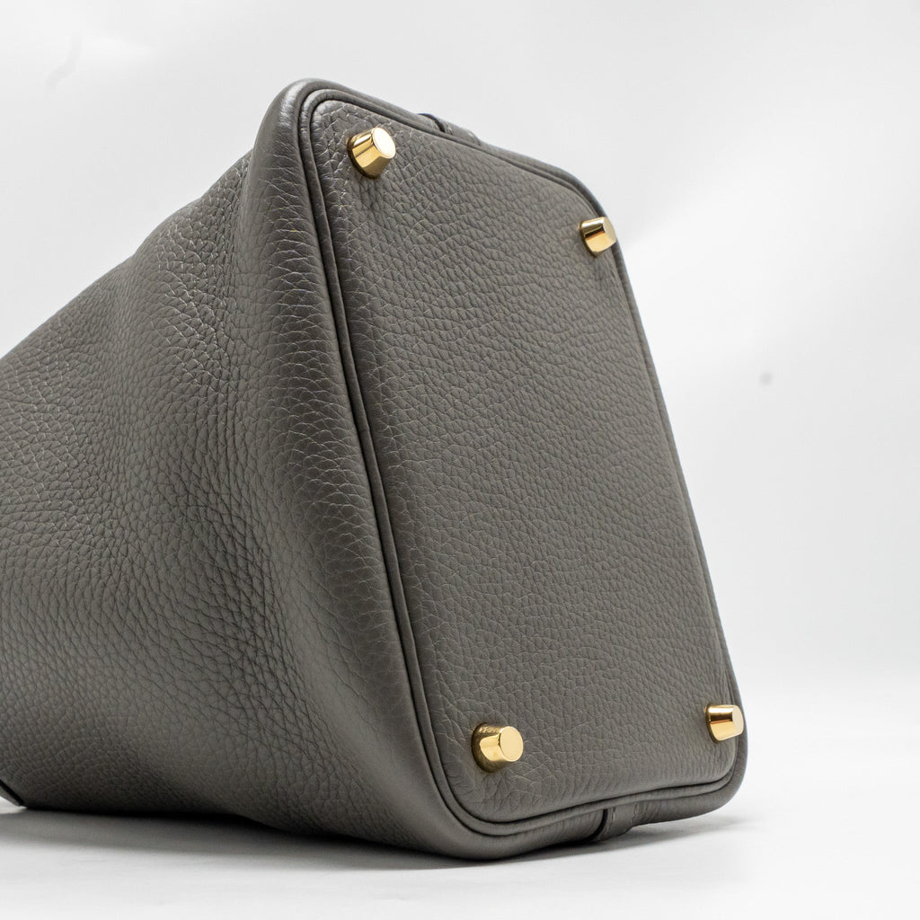 HERMES PICOTIN 18 LOCK BAG GRIS MEYER GHW
