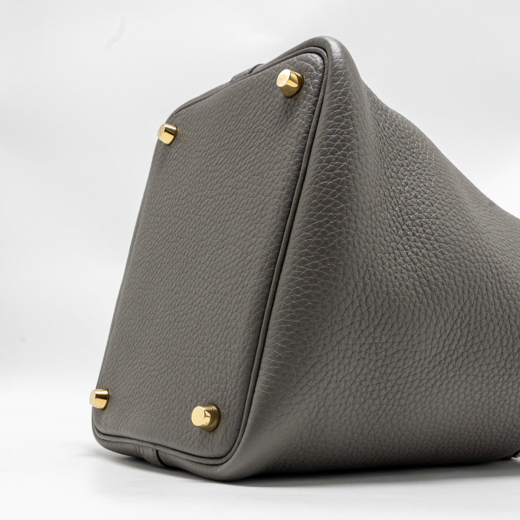 HERMES PICOTIN 18 LOCK BAG GRIS MEYER GHW