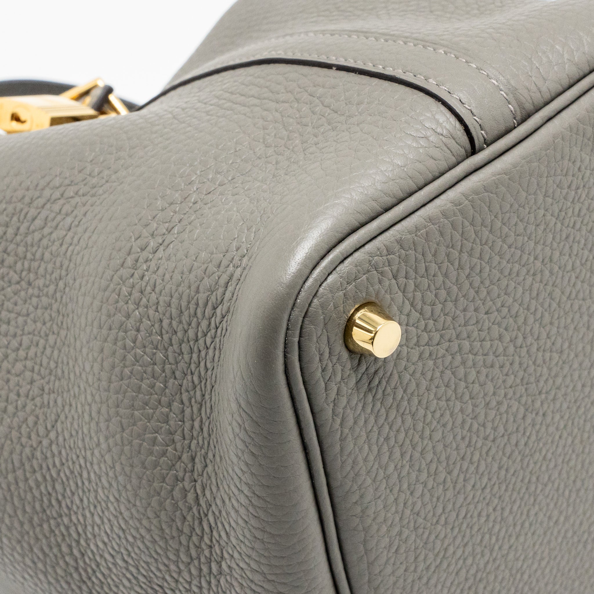 HERMES PICOTIN 18 LOCK BAG GRIS MEYER GHW