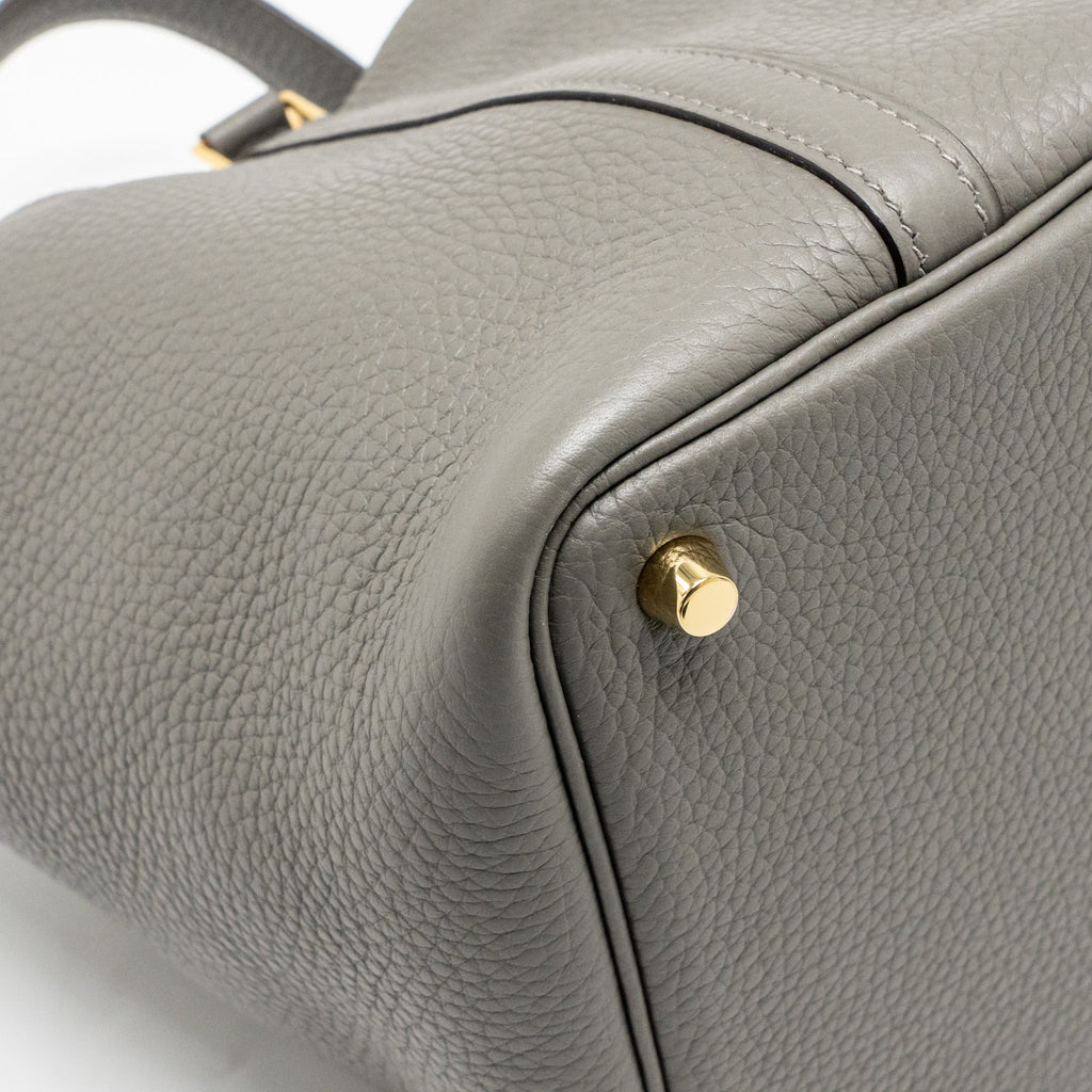 HERMES PICOTIN 18 LOCK BAG GRIS MEYER GHW