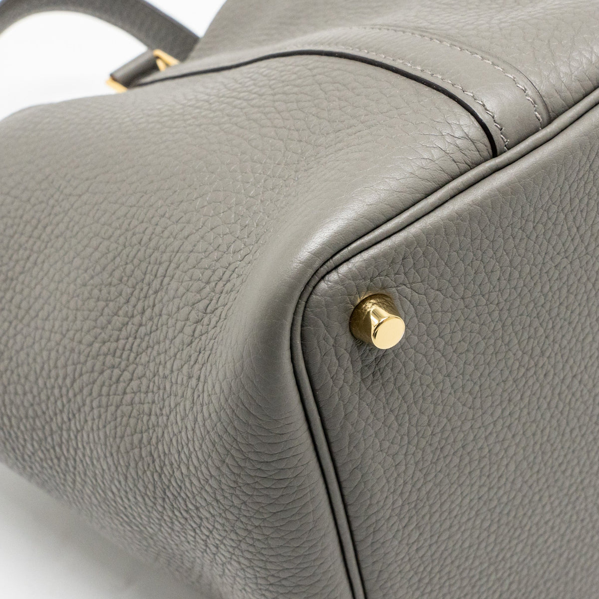 Hermes picotin 18 lock bag clemence Gris meyer GHW
