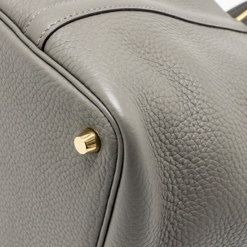 HERMES PICOTIN 18 LOCK BAG GRIS MEYER GHW