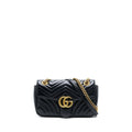 GUCCI SMALL MARMONT CALFSKIN BLACK GHW