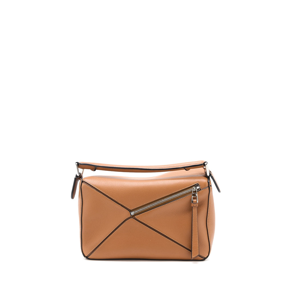 LOEWE SMALL PUZZLE BAG CLASSIC CALFSKIN TAN SHW