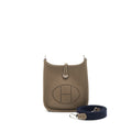 Hermes Mini Evelyne Etoupe With Blue Nuit Strap SHW