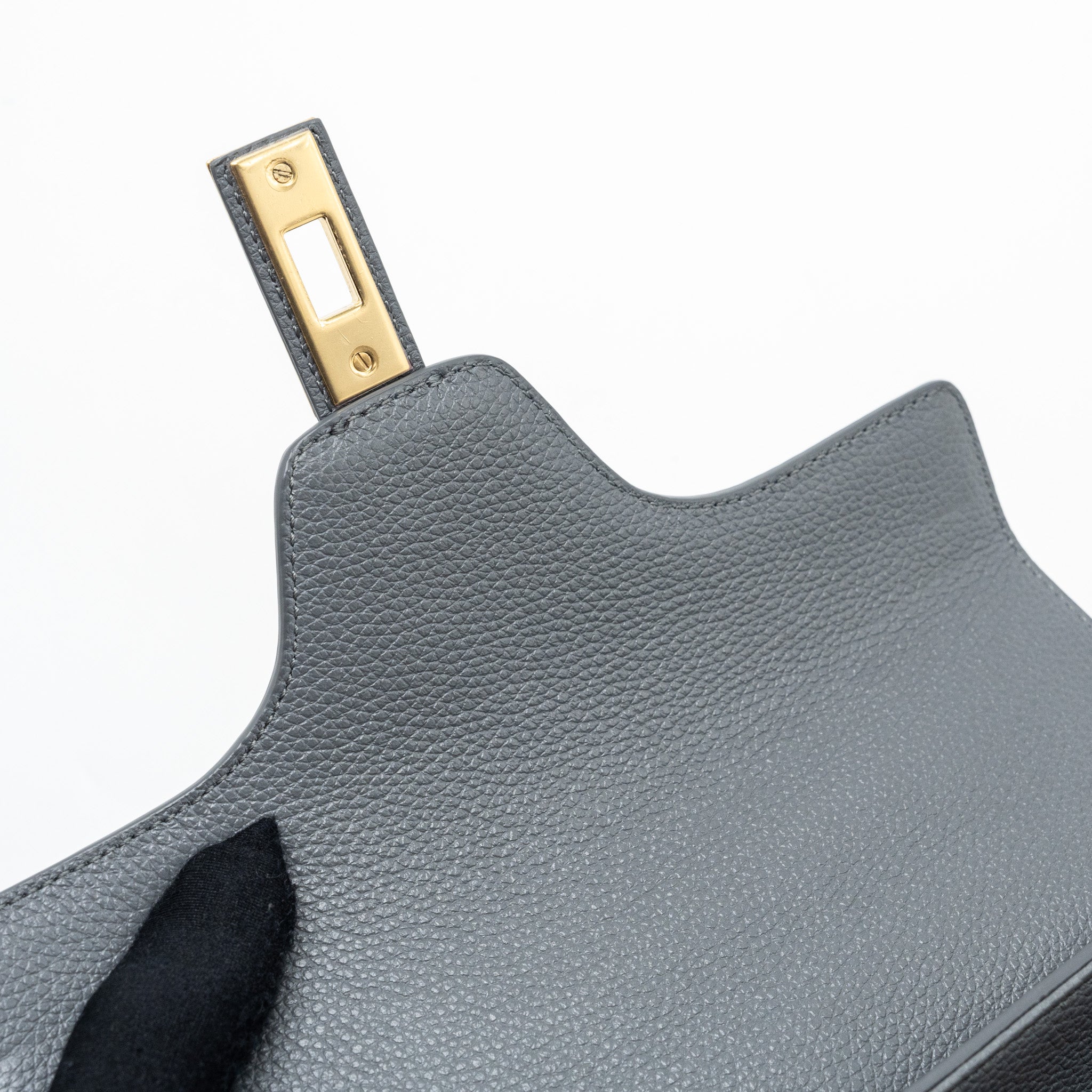 CELINE SMALL 16 BAG GRAINED CALFSKIN GREY GHW