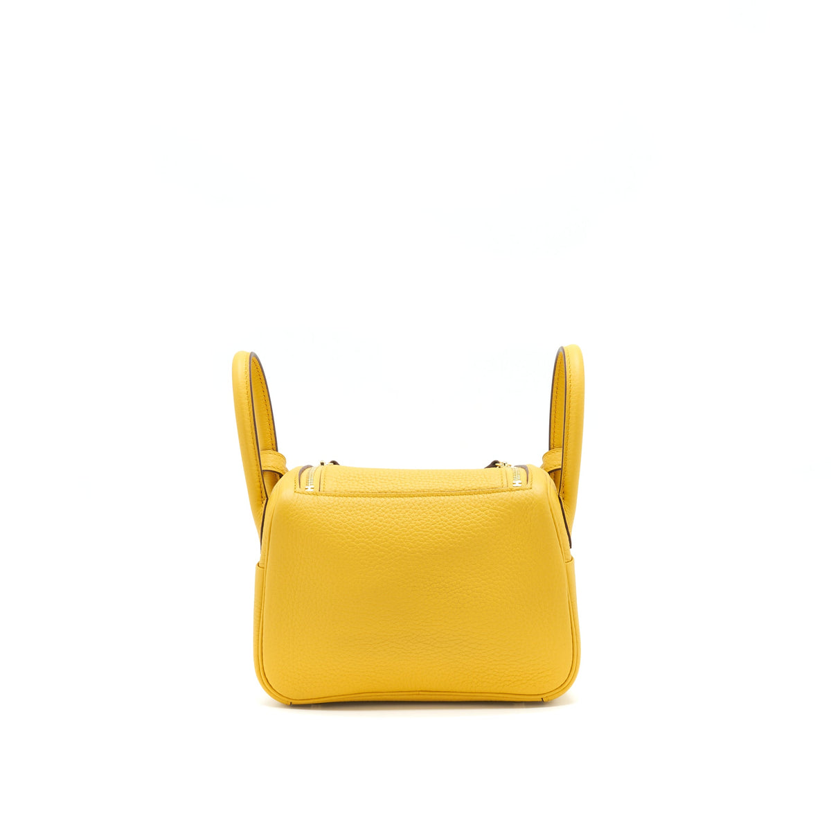 Hermes Mini Lindy 9D Jaune Ambre GHW