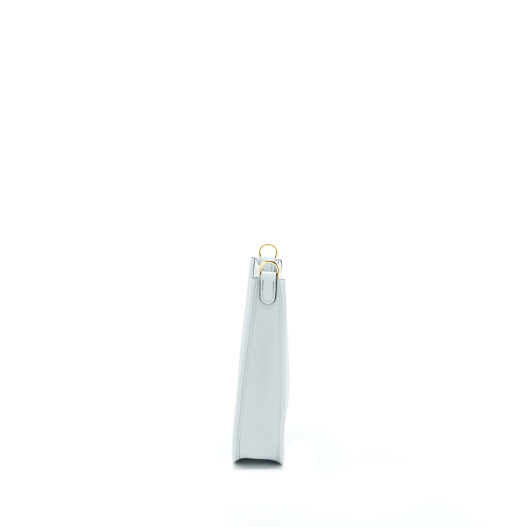 HERMES MINI EVELYN CLEMENCE BLUE PALE/NATA GHW