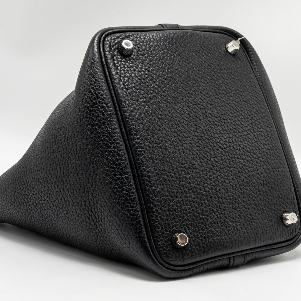 HERMES PICOTIN 18 LOCK BAG CLEMENCE BLACK SHW
