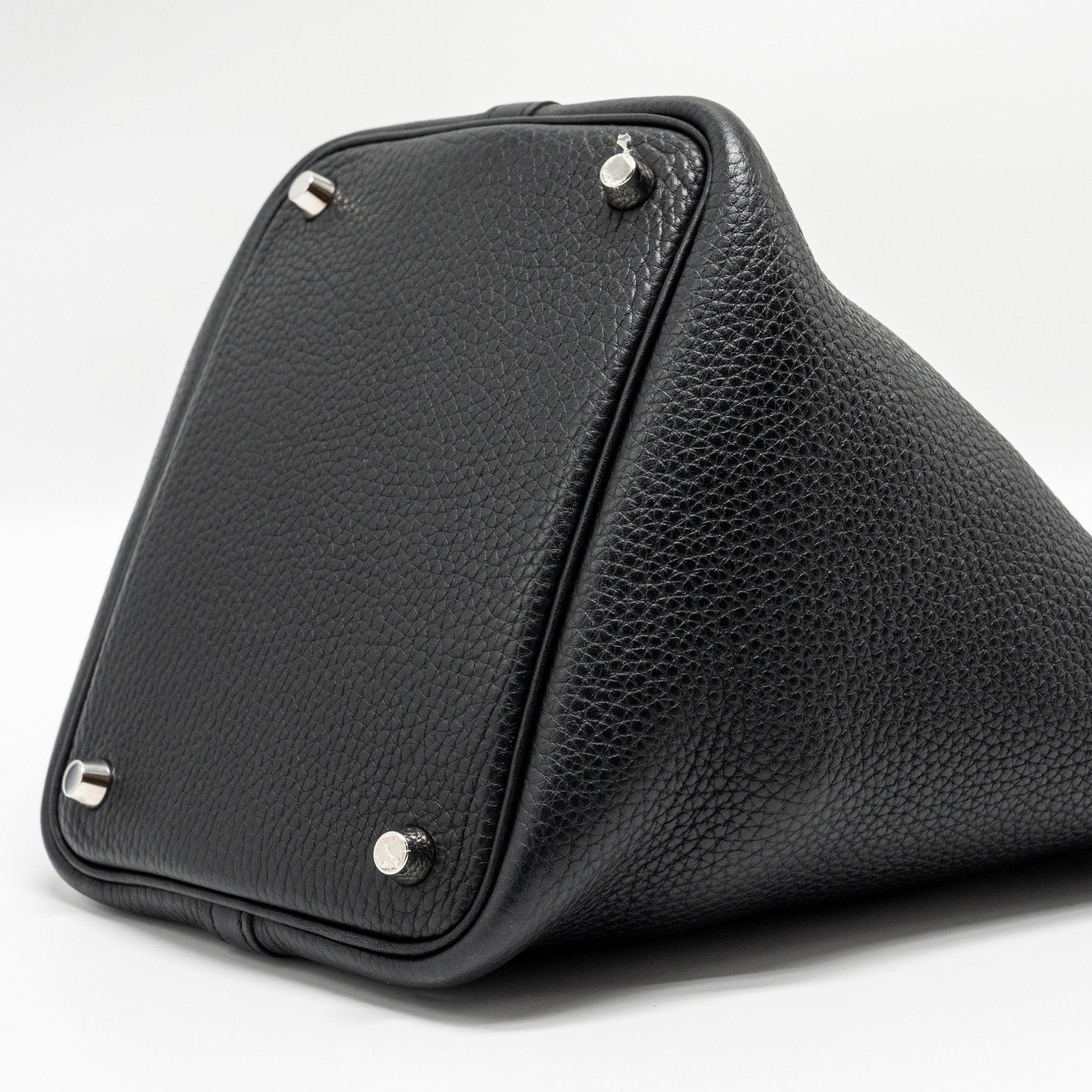 HERMES PICOTIN 18 LOCK BAG CLEMENCE BLACK SHW