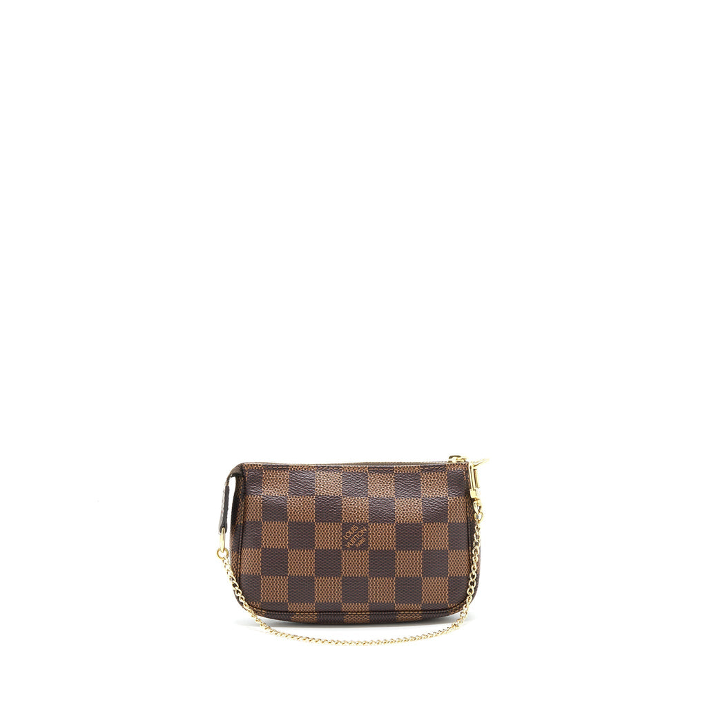 LOUIS VUITTON MINI POCHETTE ACCESSORIES DAMIER EBENE CANVAS