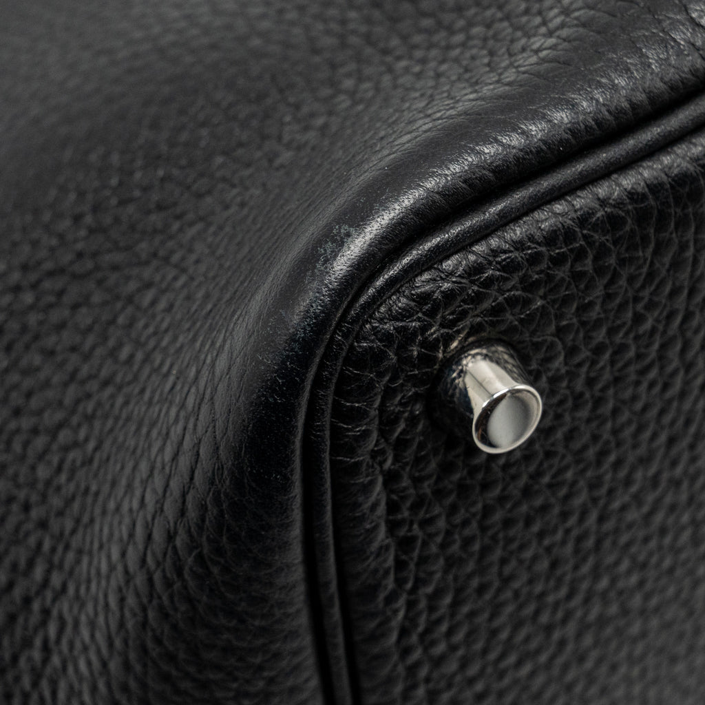HERMES PICOTIN 18 LOCK BAG CLEMENCE BLACK SHW