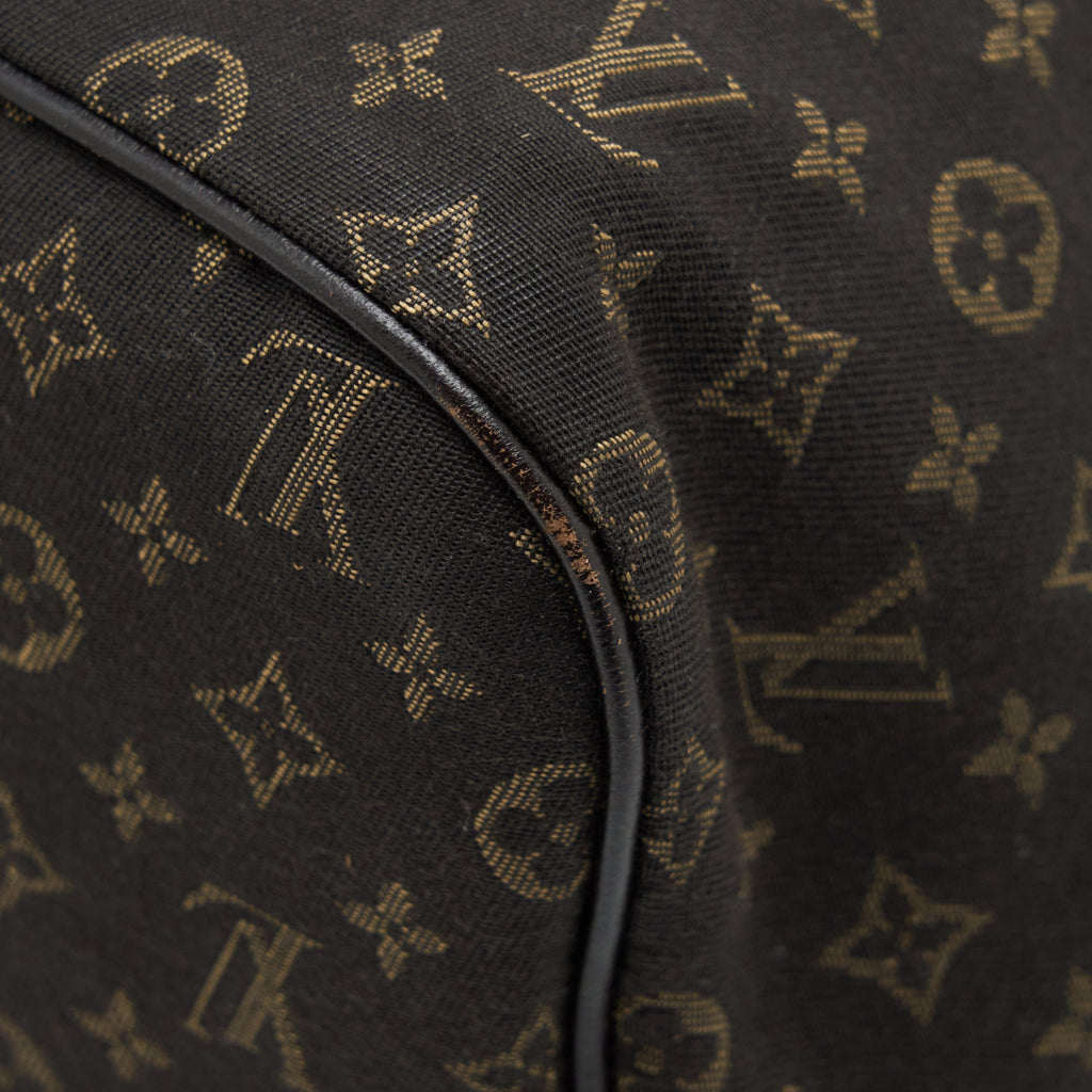 LOUIS VUITTON NEVERFULL MM MONOGRAM FABRIC DARK BROWN GHW