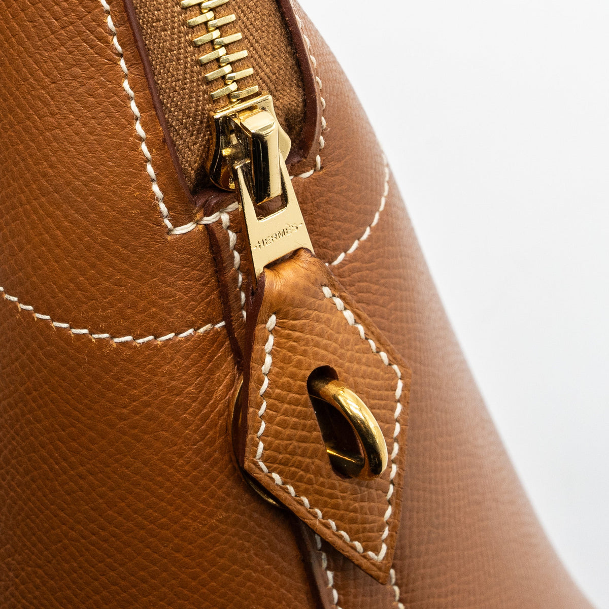 Hermes Bolide 31 Epsom Gold GHW Stamp Circle Z