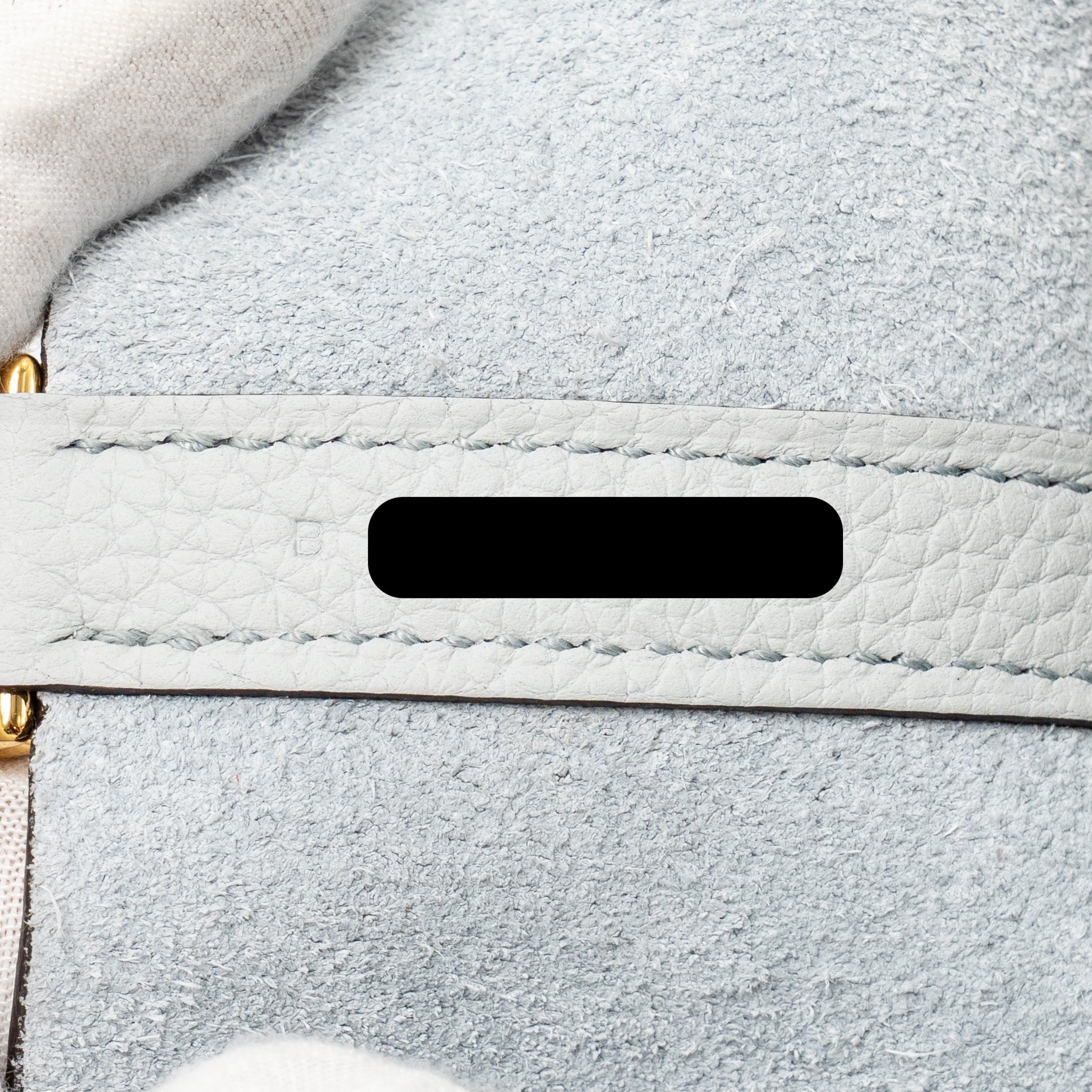 HERMES PICOTIN 22 LOCK BAG CLEMENCE BLUE PALE GHW