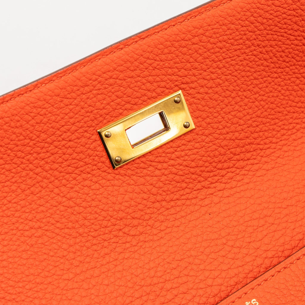 HERMES KELLY 32 TOGO CAPUCINE GHW