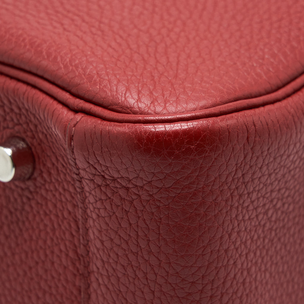 Hermes Lindy 34 Clemence K1 Rouge Grenat SHW