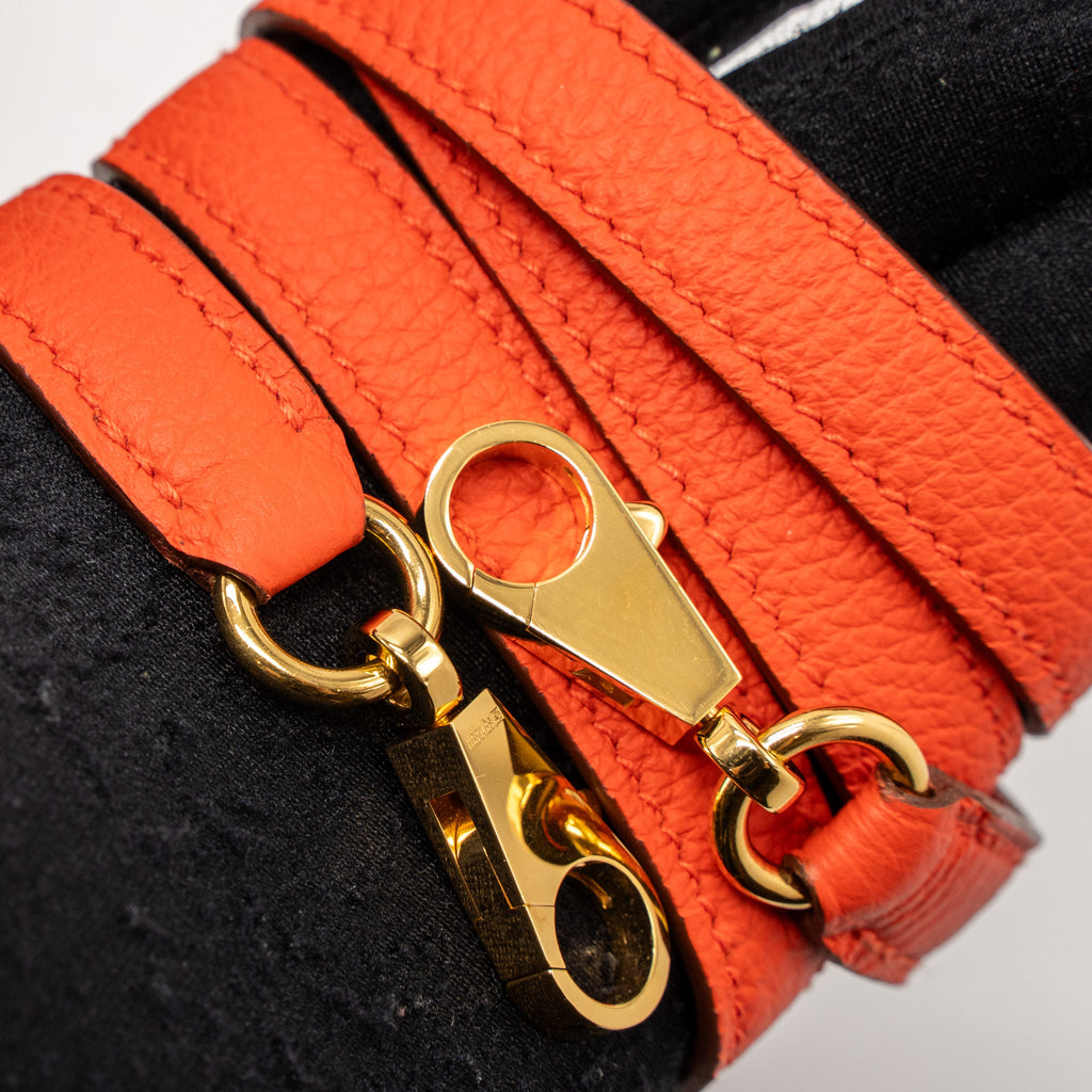 Hermes kelly 32 togo capucine GHW