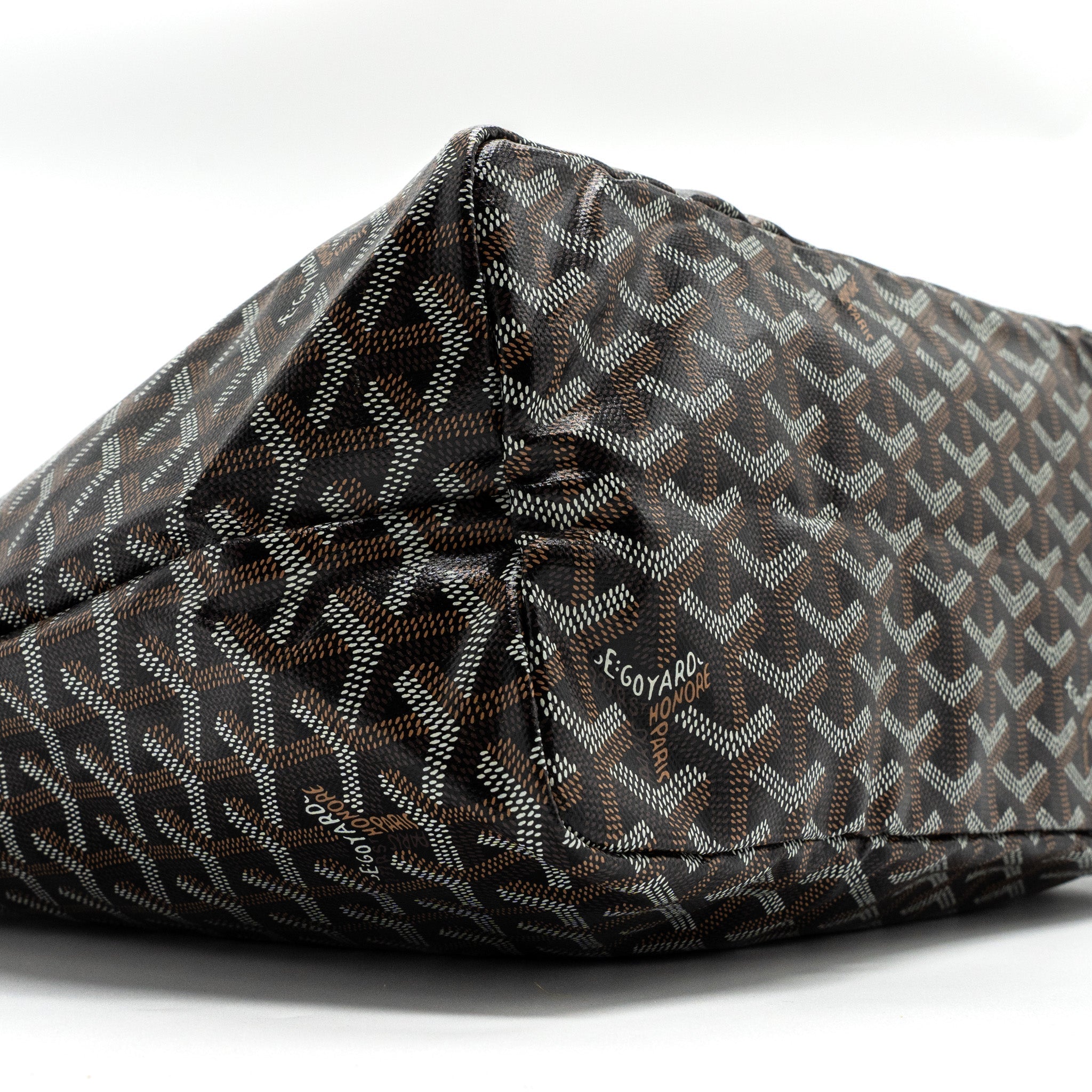 GOYARD SAINT LOUIS PM TOTE BAG GOYARDINE CANVAS BLACK /MULTICOLURED SHW