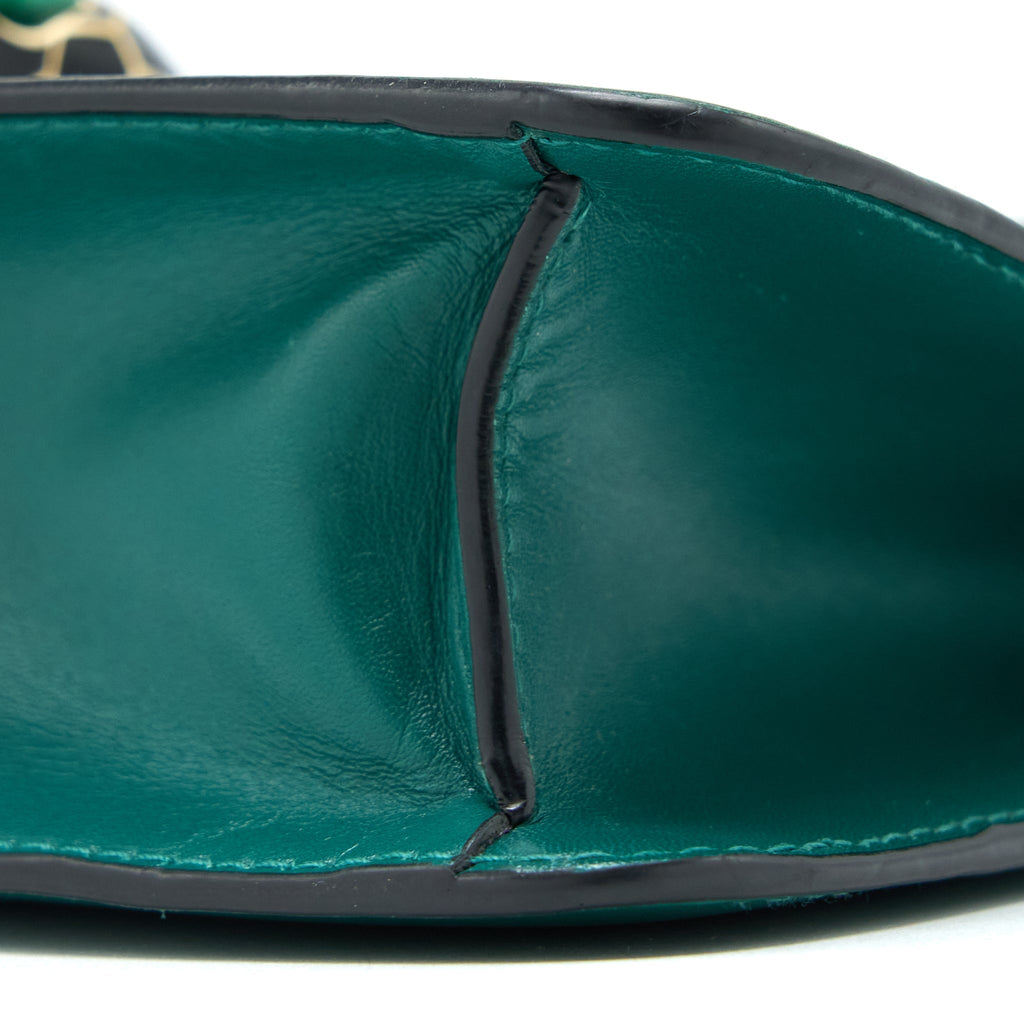 BVLGARI SERPENTI FOREVER CROSSBODY BAG CALFSKIN GREEN LGHW